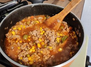 Una foto de Picadillo campesino
