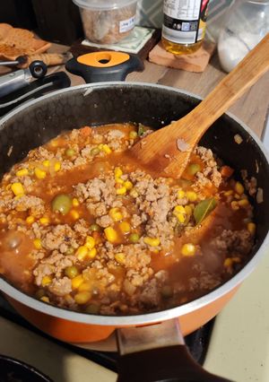 Una foto de Picadillo campesino