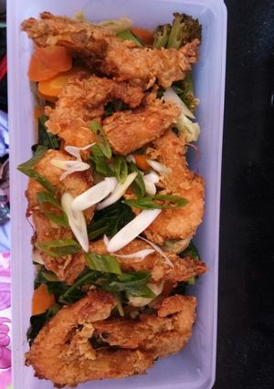 Foto resep Capcay Seafood Udang Crispy