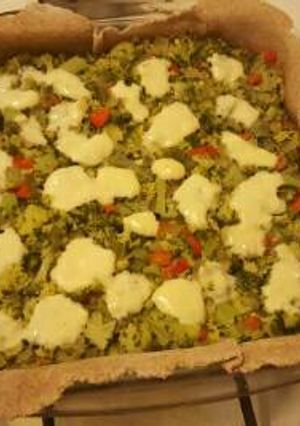 Una foto de Tarta de Brócoli con harina integral