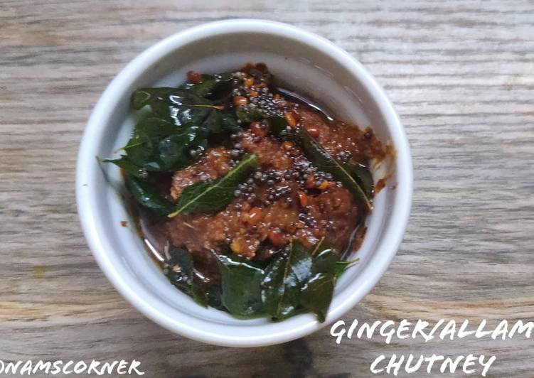 Simple Way to Prepare Super Quick Homemade Ginger Chutney Recipe | Allam Chutney Recipe | How to make Ginger Chutney