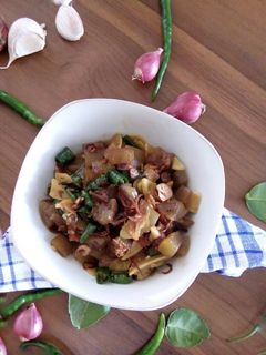 Foto resep Oseng kikil Lombok ijo