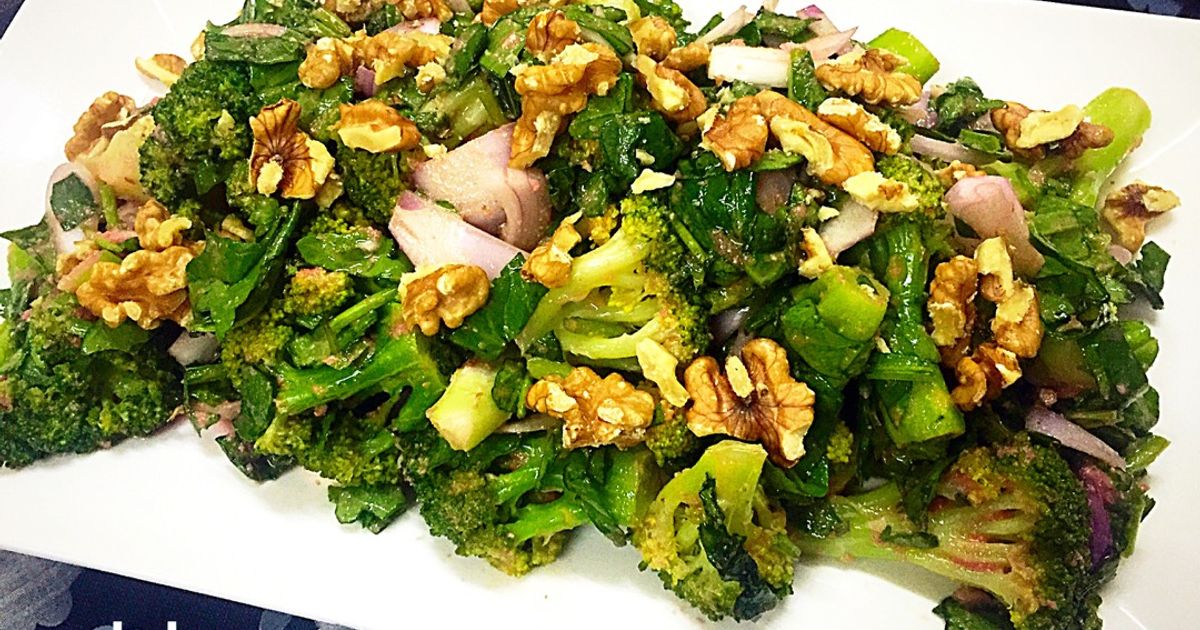 طريقة عمل سلطه خضرا مع صوص الشمندر من Abby_cuisine - كوكباد