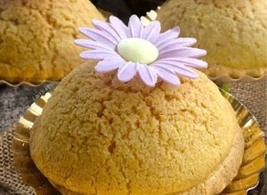 Foto di Tartelletta-Choux Mimosa con Crema Namelaka e Pralinato di Nocciole