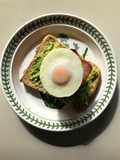 Avocado, Black Pudding, Bacon & Tomato on Granary Toast