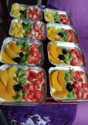 Una foto de Bizcocho de frutas frescas