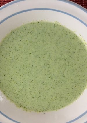 Una foto de Crema de brócoli