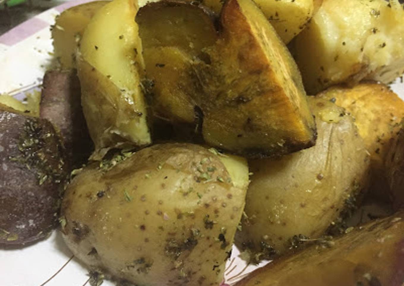 Papas y batatas rotas