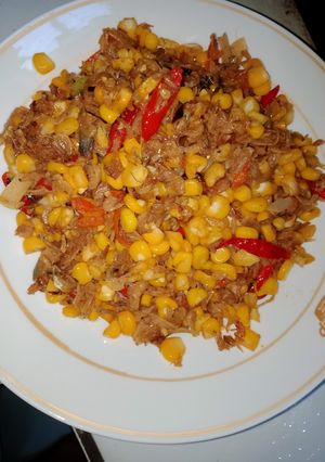 Foto resep Udang rebon jagung