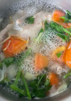 รูปของ ซุปไก่ (ไม่ใส่มันฝรั่ง)