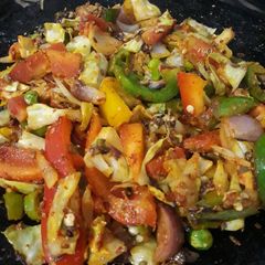 A picture of Colourful mix vegetable.
