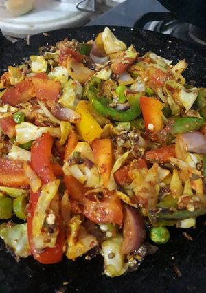 A picture of Colourful mix vegetable.