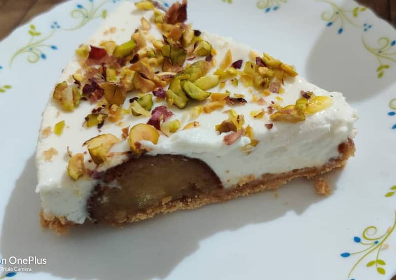 No bake gulab jamun cheesecake