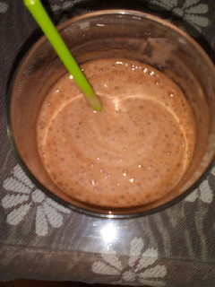 Una foto de Batido de choco-plátano