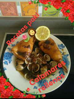 Una foto de Calamares rellenos a mi manera 🐙🍴💠