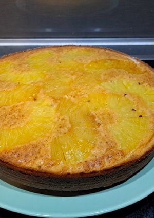 Une photo de Gâteau renversé à l'ananas