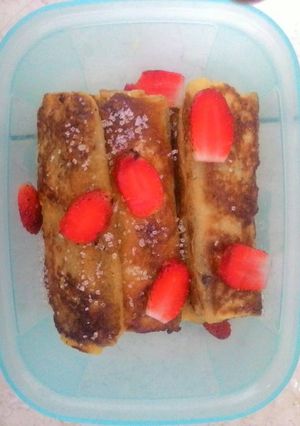 Foto resep Strawberry Chocolate Rolls Up
