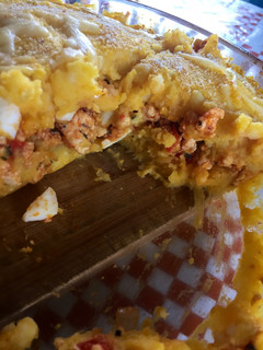 Una foto de Pastel de papa y zapallo cabutia