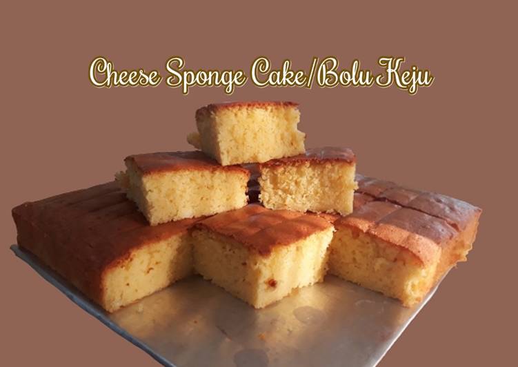 Resep Cheese Sponge Cake / Bolu Keju, Sempurna