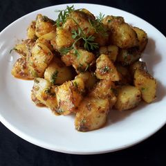 A picture of Jeera Aloo.