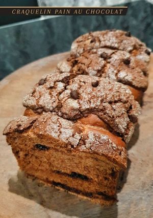 Foto resep Craquelin Pain au Chocolat (Chocolate Craquelin Bread)