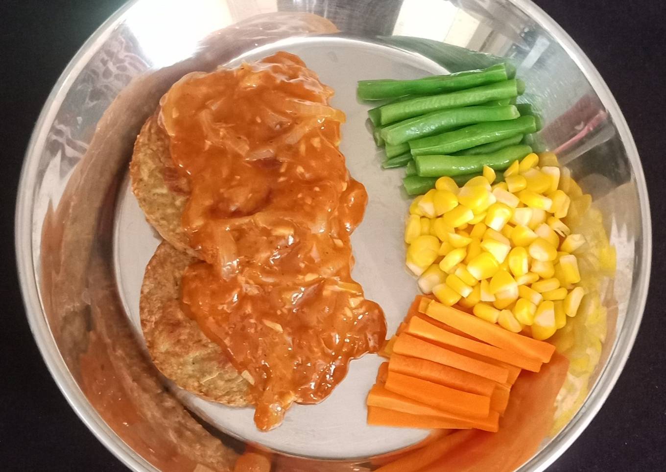 Hamburg Steak Kulit Pisang