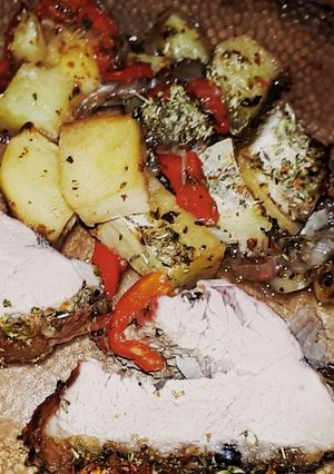 Una foto de Carne Rellena Al Horno