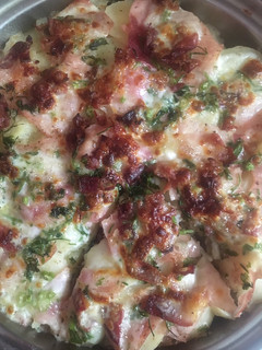 Una foto de Papas gratinadas