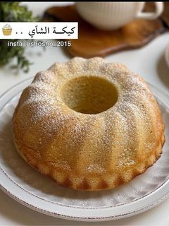 صورة لوصفة كيكة الشاي 🌿😋😋🌿
