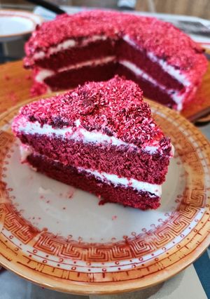 Une photo de Mini Red Velvet cake