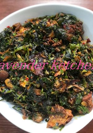 A picture of Edikang ikong soup.