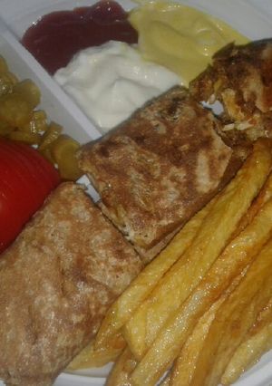 A picture of Lebanese Chicken Shawarma.