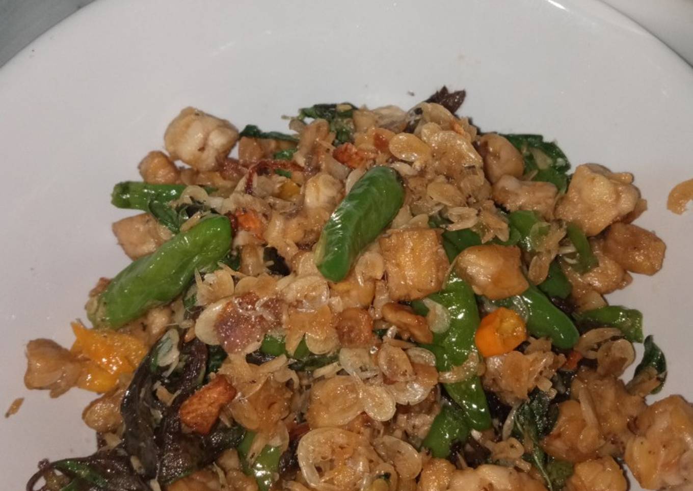 Tempe Rebon Daun Kemangi