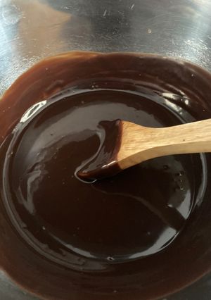 Una foto de Ganache de Chocolate