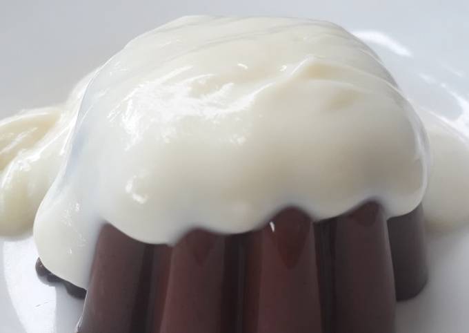 Milky Chocolate Pudding with Vanilla Vla 🍫
