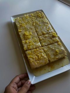Una foto de Brownies de limón o lemonies