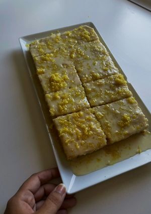 Una foto de Brownies de limón o lemonies