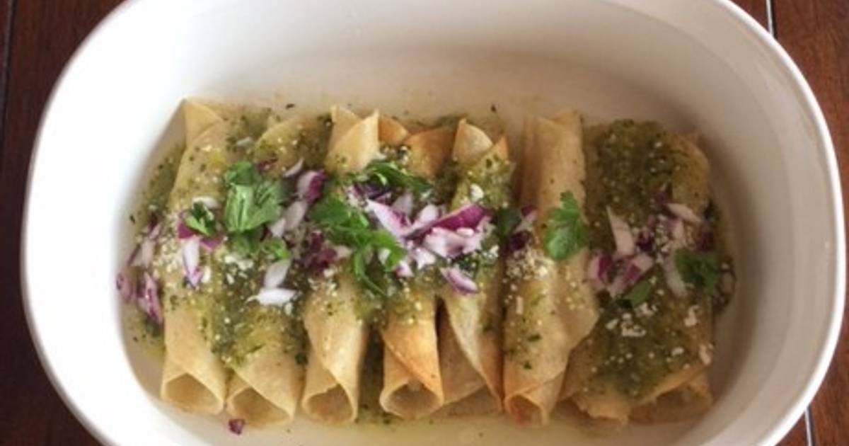 Tacos ahogados de papa Receta de Mercedes Cossío Cookpad