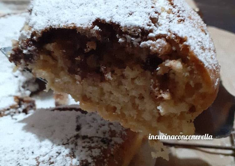 Cake alle nocciole e nutella