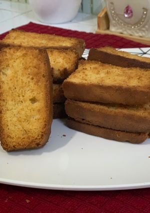 A picture of Cake rusk. Dry cake recipe.