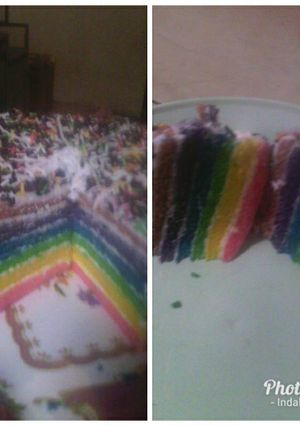 Foto resep Rainbow Cake ala Umi Yasmin