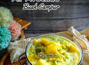 Gambar Air Avokado Buah Campur