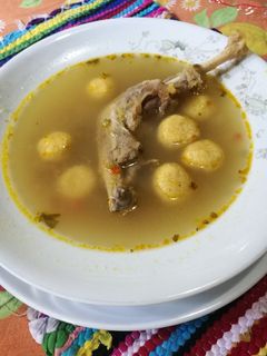 Una foto de Vori vori de gallina casera