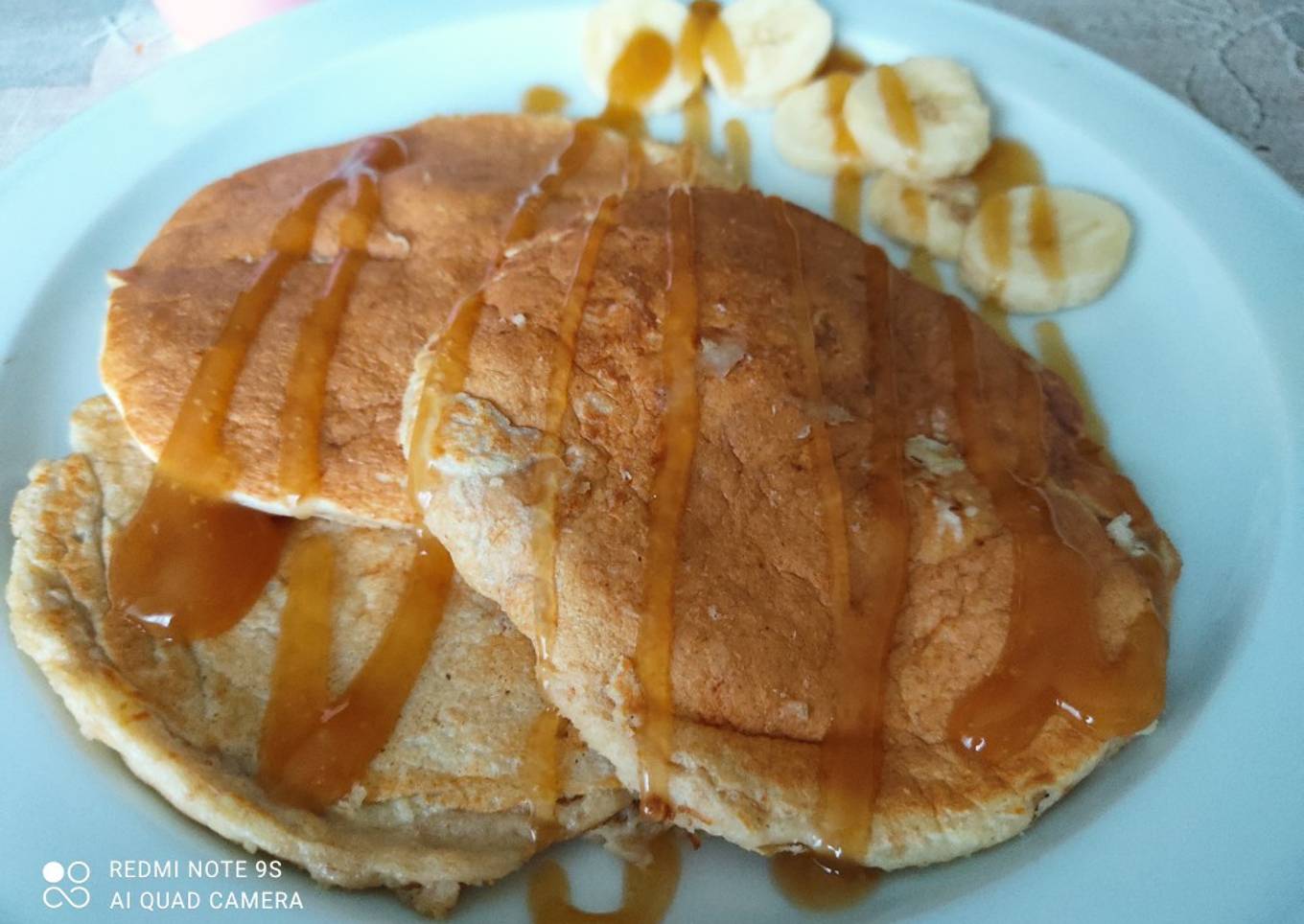 Tortitas de plátano y avena