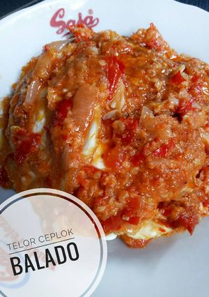 Foto resep Telor ceplok balado mudah