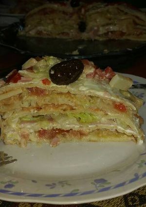 Una foto de Torre de panqueques