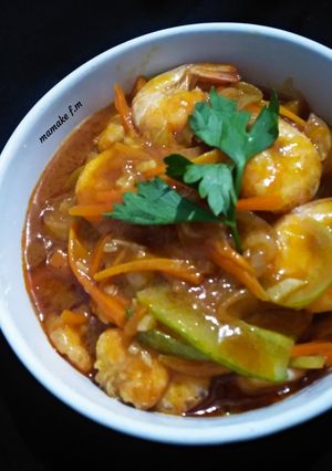 Foto resep Udang asam manis