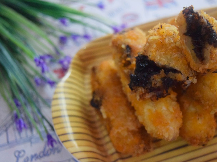 Cara Buat Pisang Goreng Crispy isi Coklat dan Keju Murah