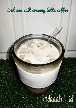 Foto resep Iced Sea Salt Creamy Latte Coffee