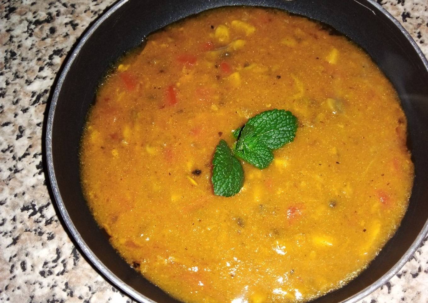 Tomato relish with mushrooms